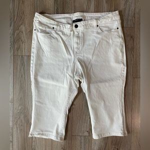 Lane Bryant Pedal Shorts White